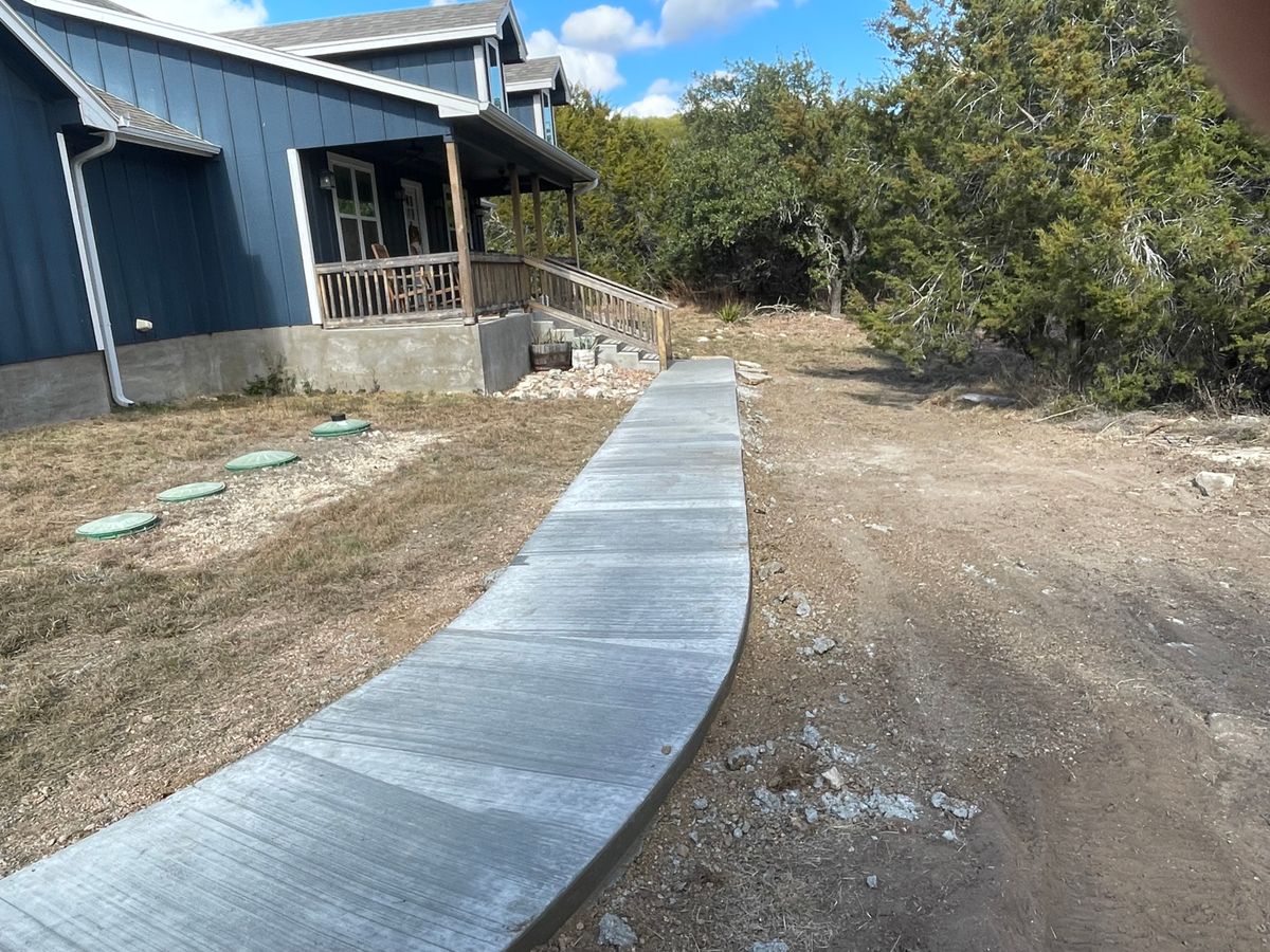 Concrete Work for CVA Siding and Paint in Austin, TX