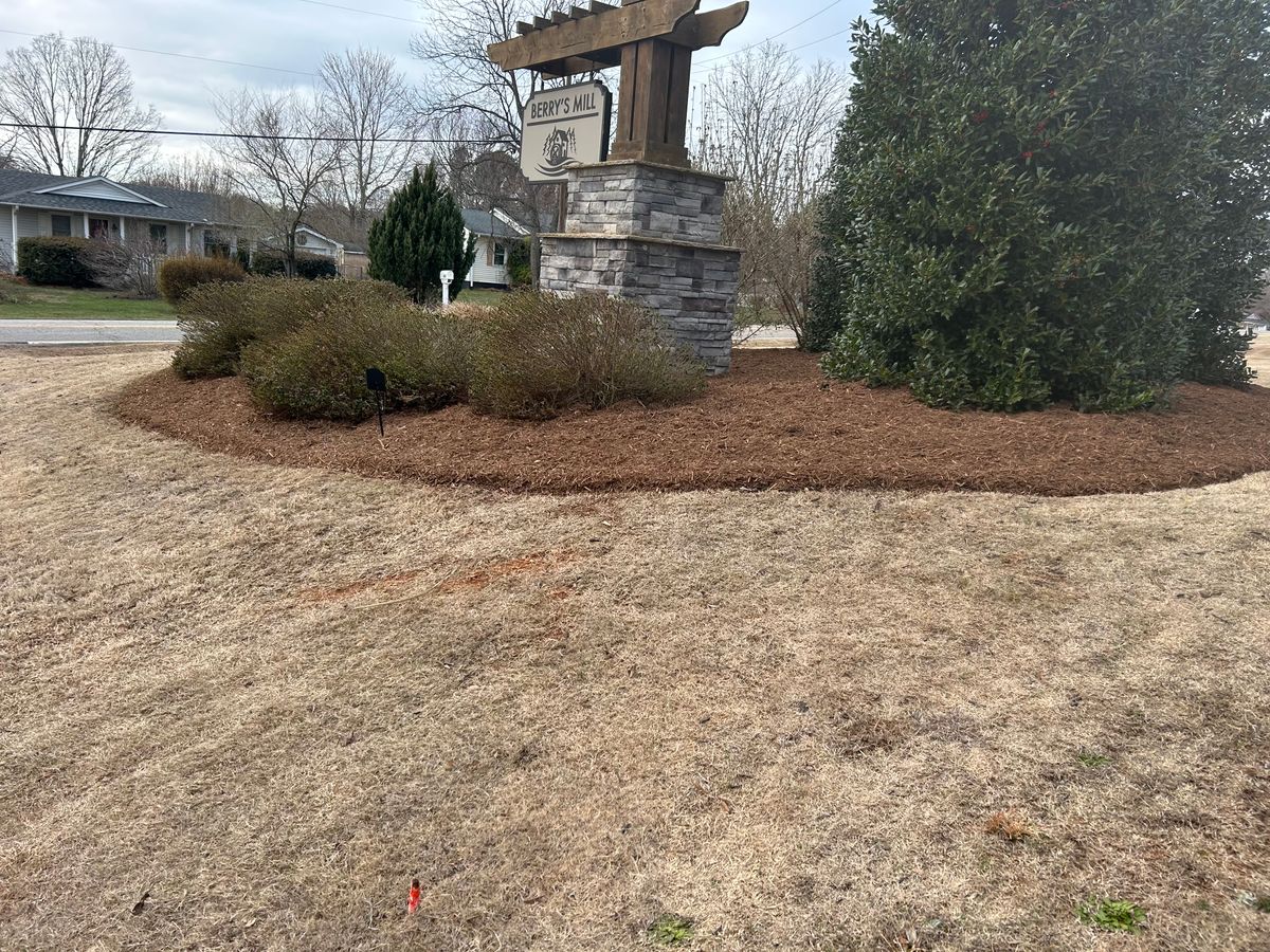 Mulch Installation for Upstate Precision Landscaping in Moore, SC