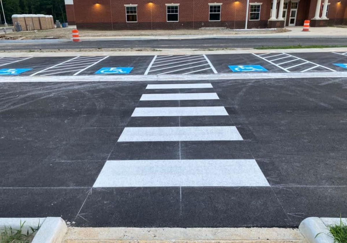 Striping for Payne's Pavement Marking in Warrenton, VA