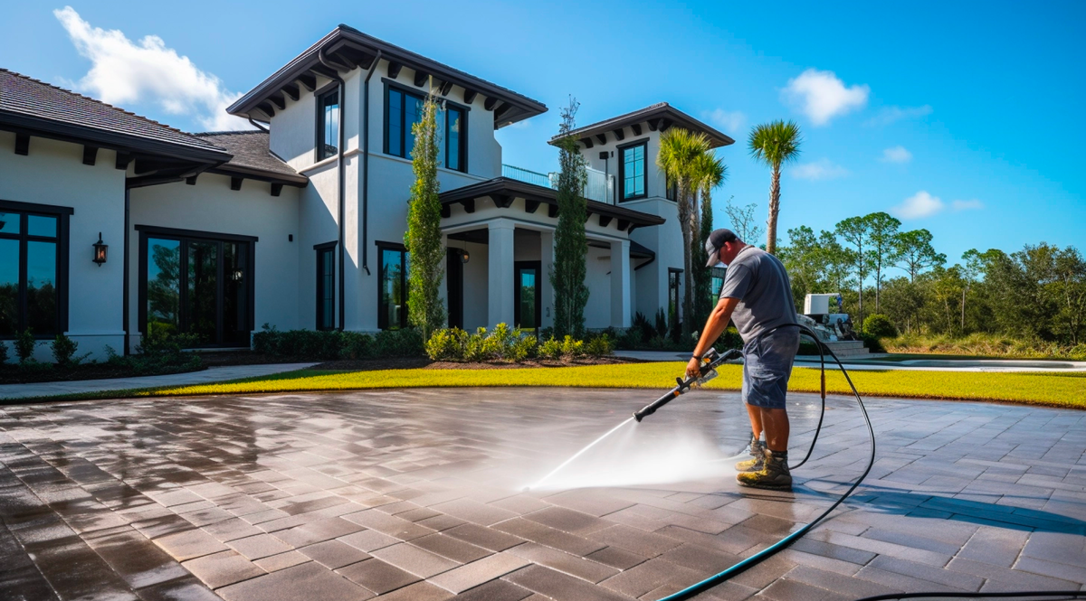 Concrete, Brick & Stone Cleaning for Preferred Cleaning & Maintenance in Windermere, FL