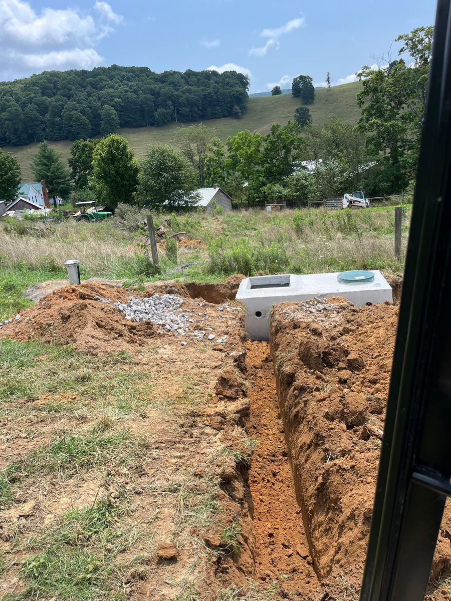 Livestock Water Systems / Exterior waterline installation for Deer Run Property Services in Rocky Gap, VA