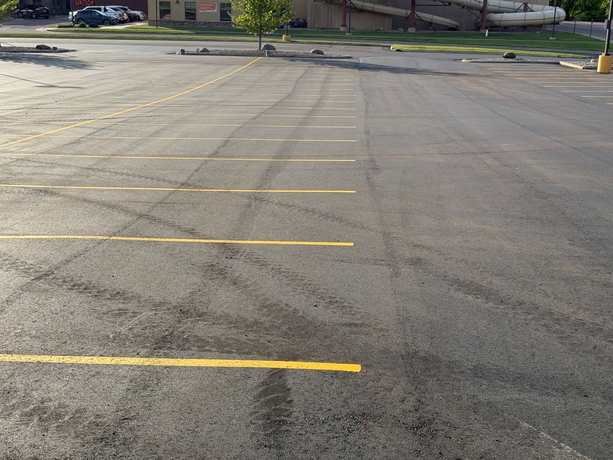 Line Striping for Midwest Line Striping LLC in Spirit Lake, IA