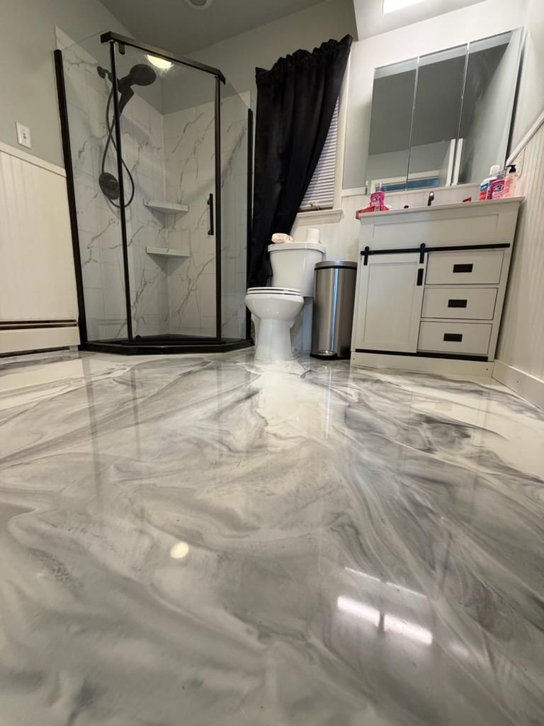 Metallic Epoxy Designs for Abstract Coatings & Designs in Salisbury, MD