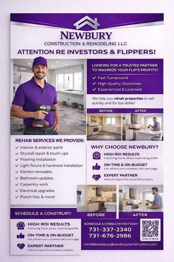 Other Services for Newbury Construction & Remodeling LLC in Trenton, TN