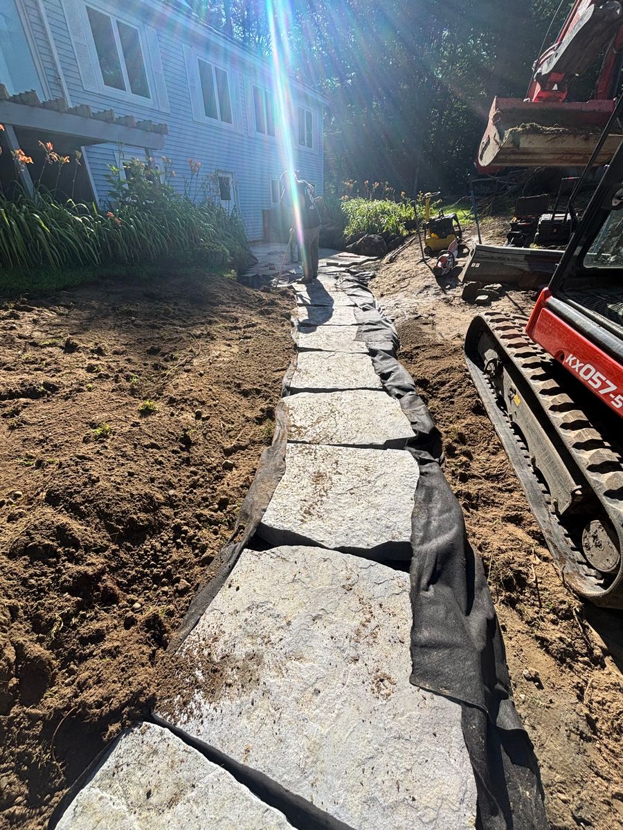 Walkways for Clifford’s Quality Tree Care & Landscaping in Enfield, NH
