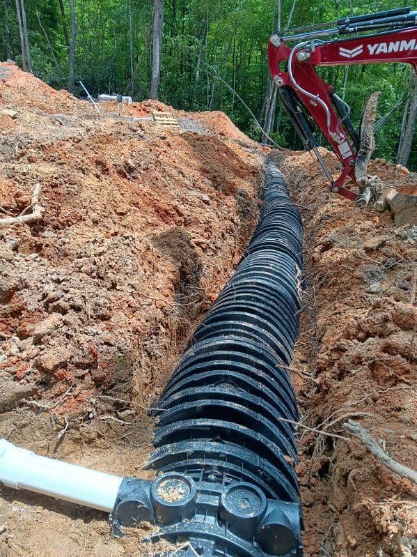 Septic leach fields for Forrest Plumbing and Septic Service LLC in Summerville, GA