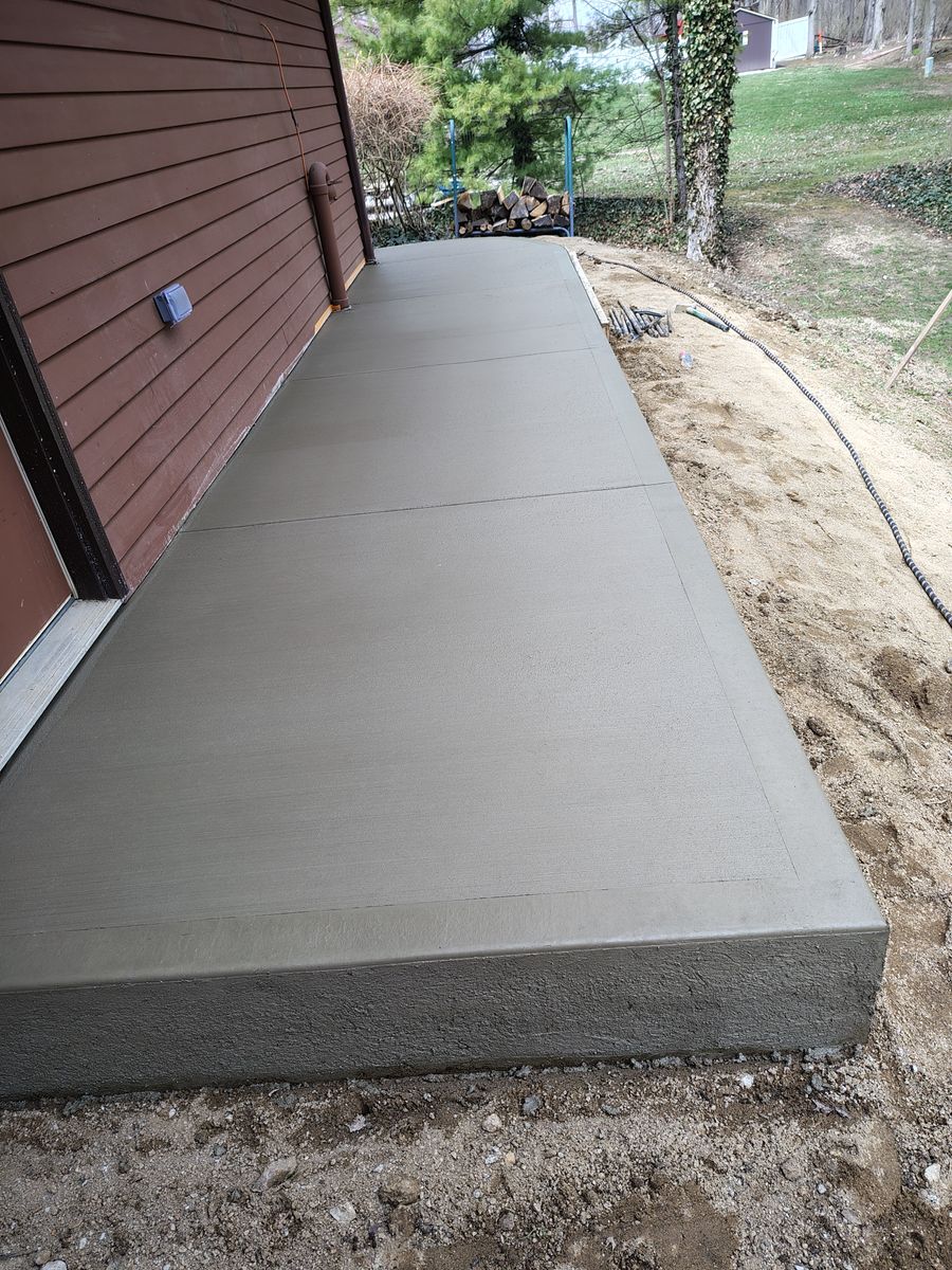 Concrete Installation for W.A. Concrete & Home Projects in Richmond, IN