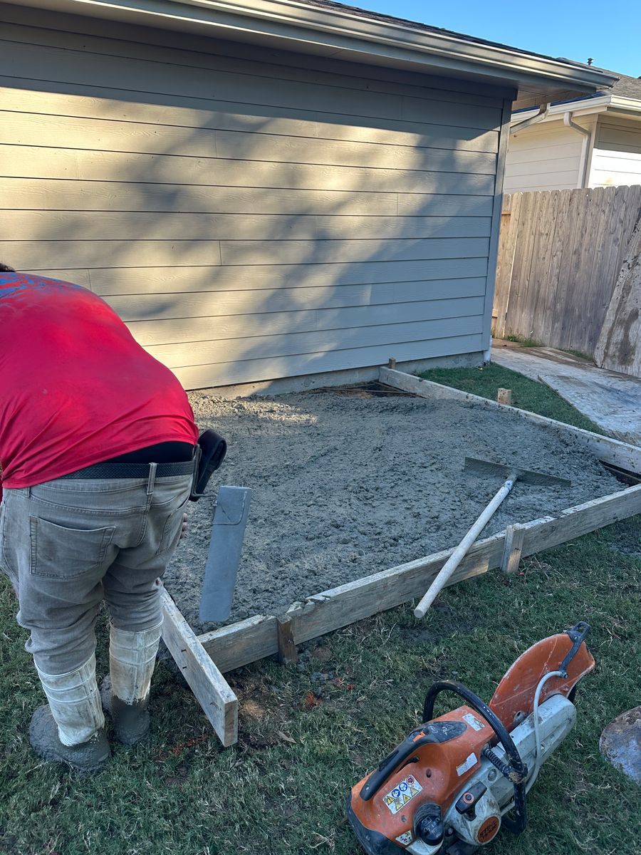 Custom Carved Concrete for Texas Curb N Borders in Houston, TX