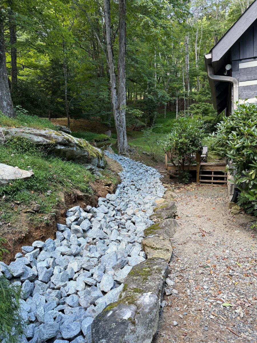 Drainage and Erosion Control for OCD Landworks in Lenoir, NC