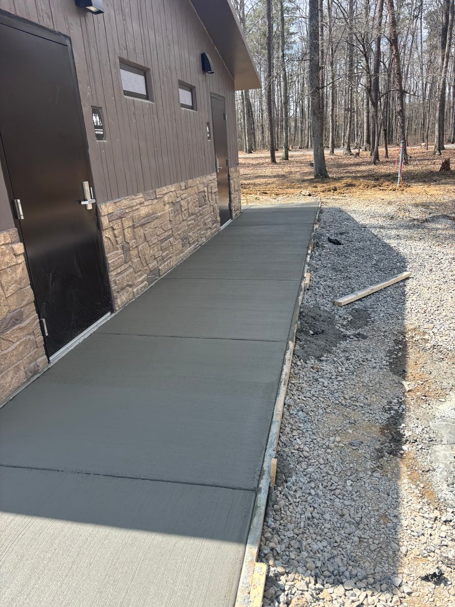 Sidewalk Installation for Tommy Moore Construction in Anderson County, TN