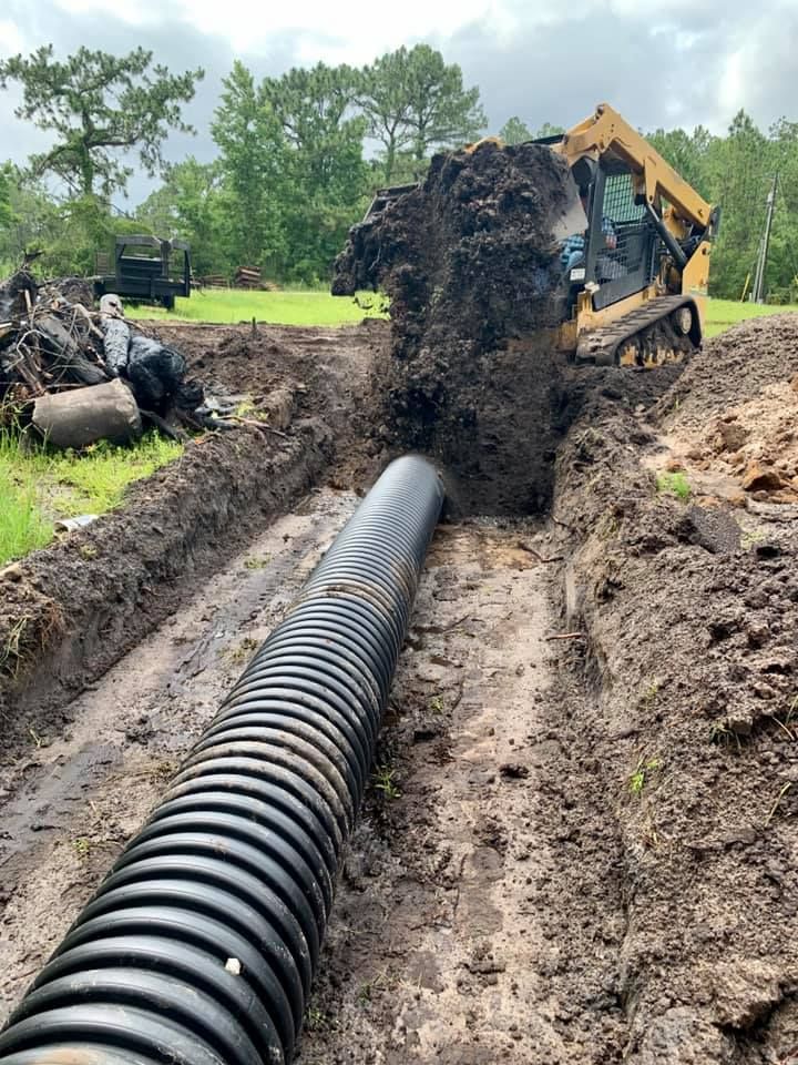 Culvert install for C & S Grading in Saint Cloud, FL