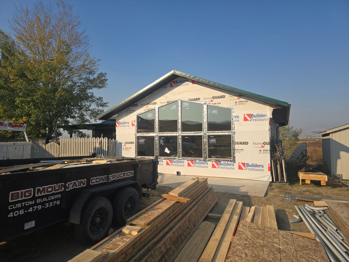 Custom Building for Big Mountain Construction and Contracting LLC in Deer Lodge, MT