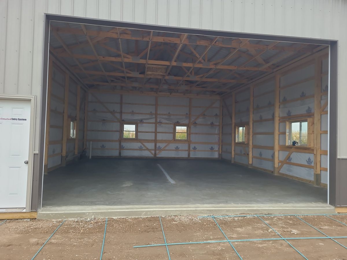 Concrete Slab Construction for Cousins Construction in Murdock, MN