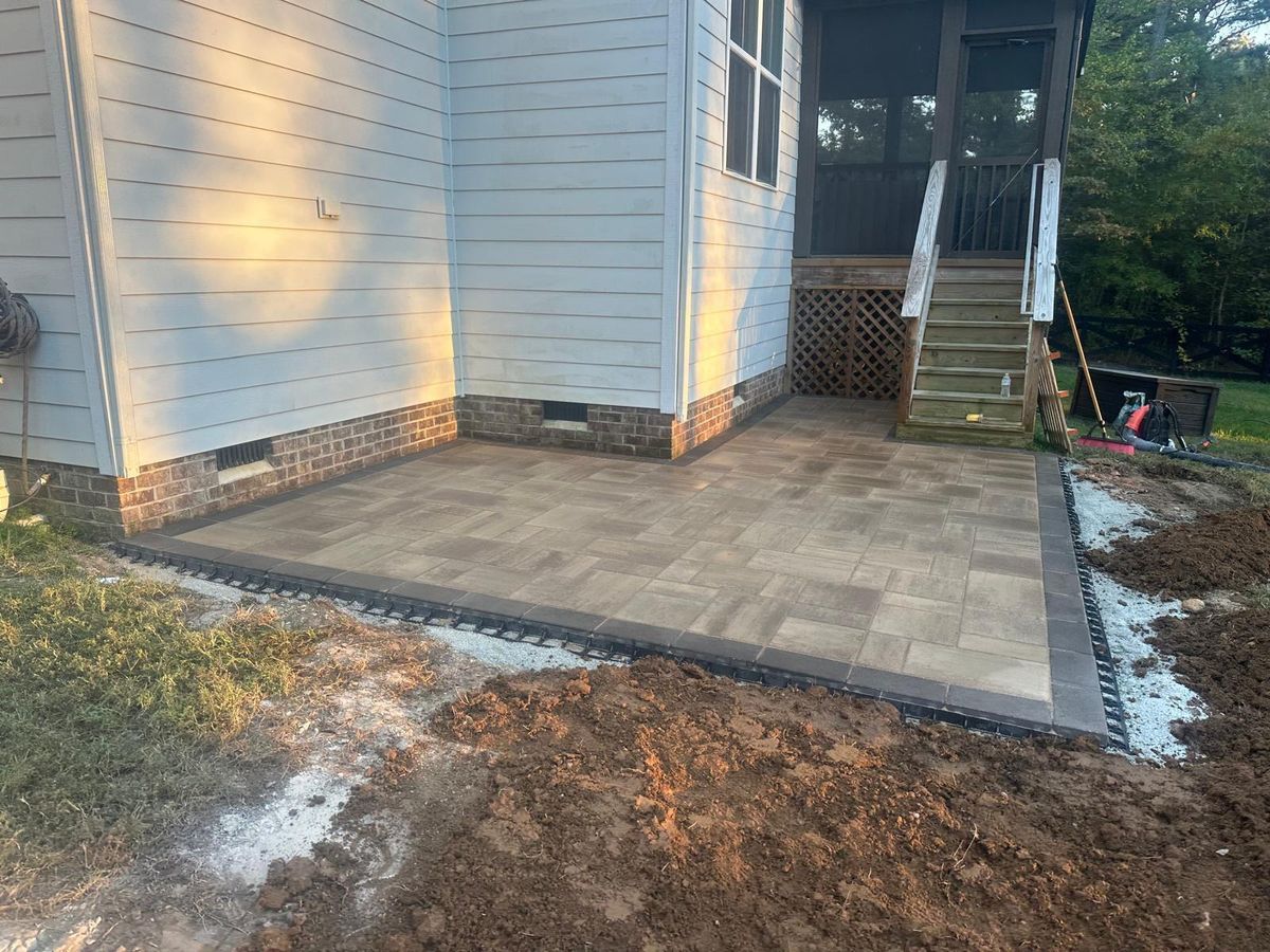 Pool Deck Paving for James River Pools and Spa in Powhatan, VA