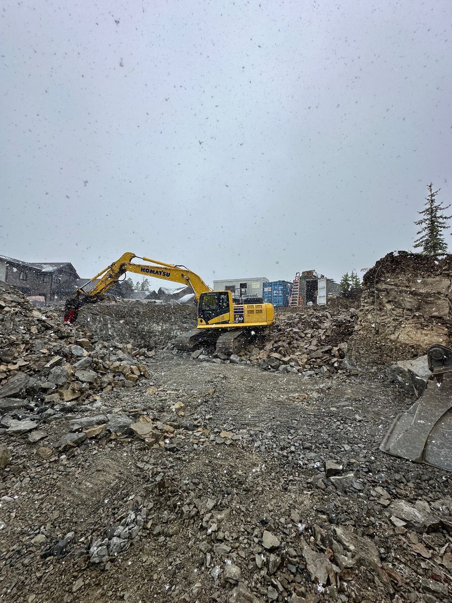 Grading /Dirt Work for R&H Homes in Bozeman, MT