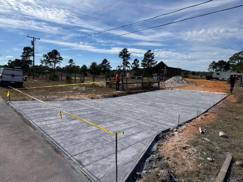 Site Preparation for All Phases Decorative Concrete in Sebring, FL