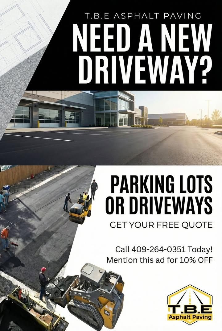 Driveway Paving for T.B.E Asphalt Paving in Spring, TX