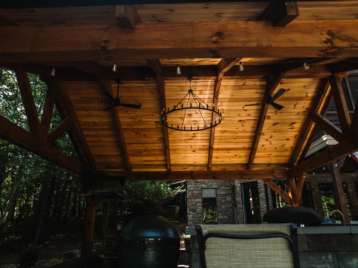 Timber Framing for BCM Carpentry in Morganton, NC