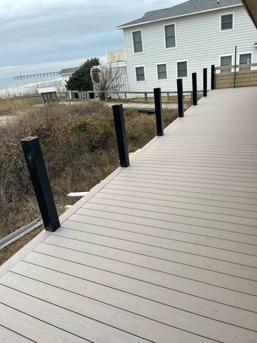 Deck & Patio Installation for Salt Side Construction in The Outer Banks, NC