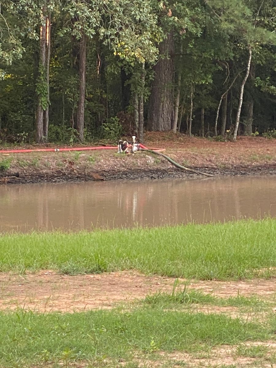Pond Building for Daniel's Dumpsters & Land Improvements in Monroe, LA