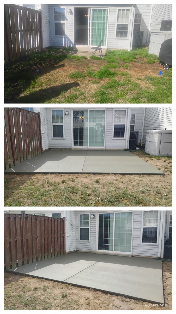 Patio Design & Construction for OBH Concrete LLC in Lusby, MD