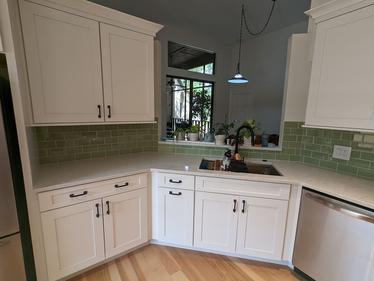 Kitchen Counter Tiling for Paul Dooley Stone and Tile Art in Orlando, FL