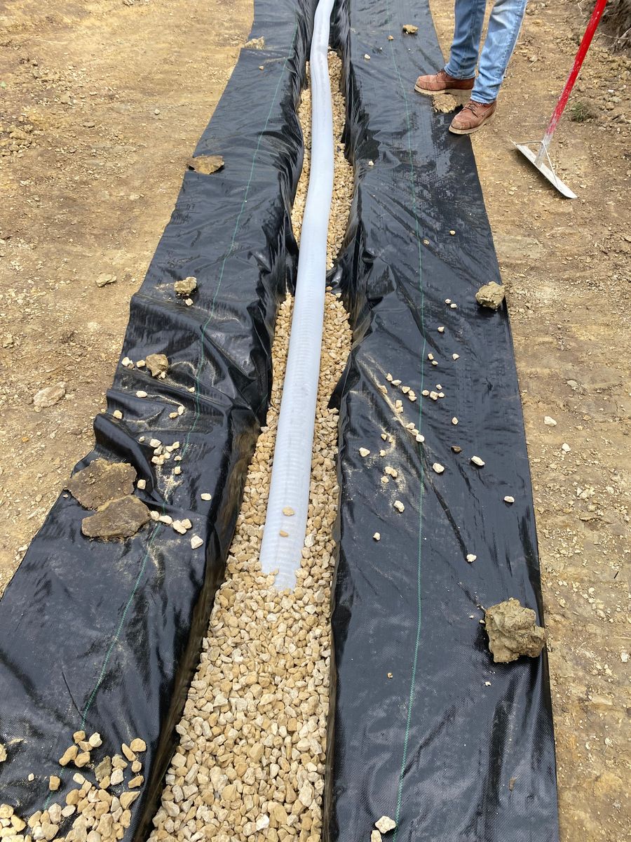 Drain tile for TDC Excavating in Dubuque, IA