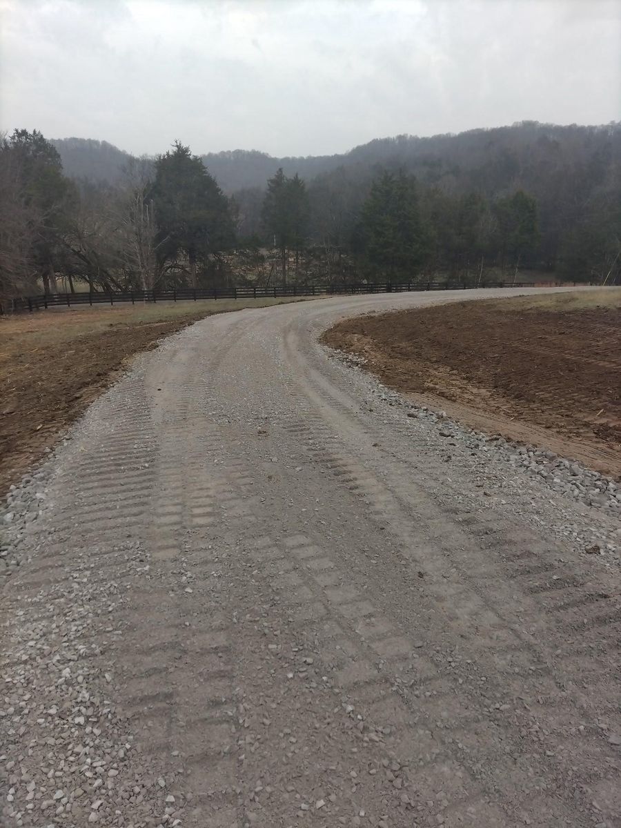 Roadbeds for King of Dirt in Cornersville, TN