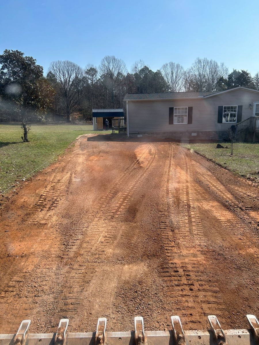 Land Grading for CST Dirt Solutions in Rowan, NC