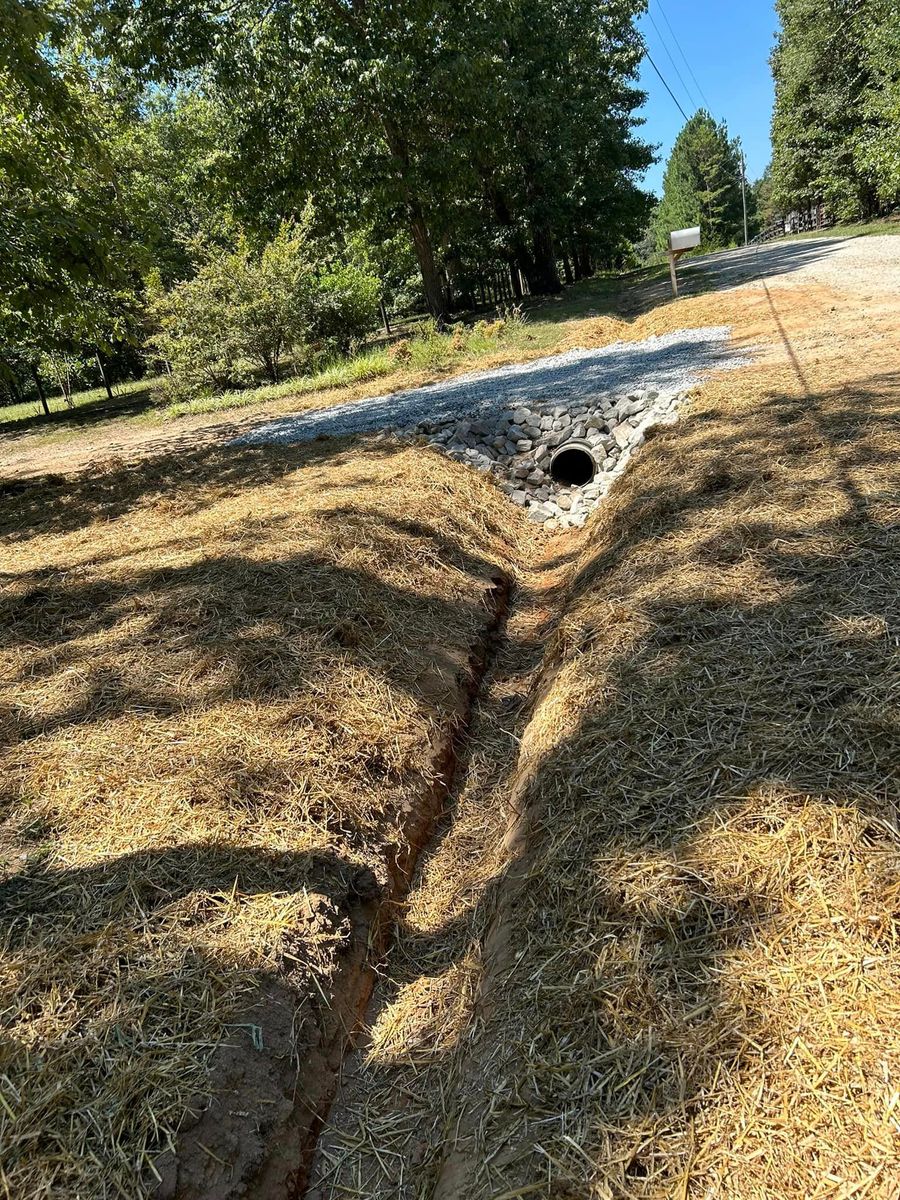 Culverts and Drainage for JHC Excavation LLC in Hartwell, GA