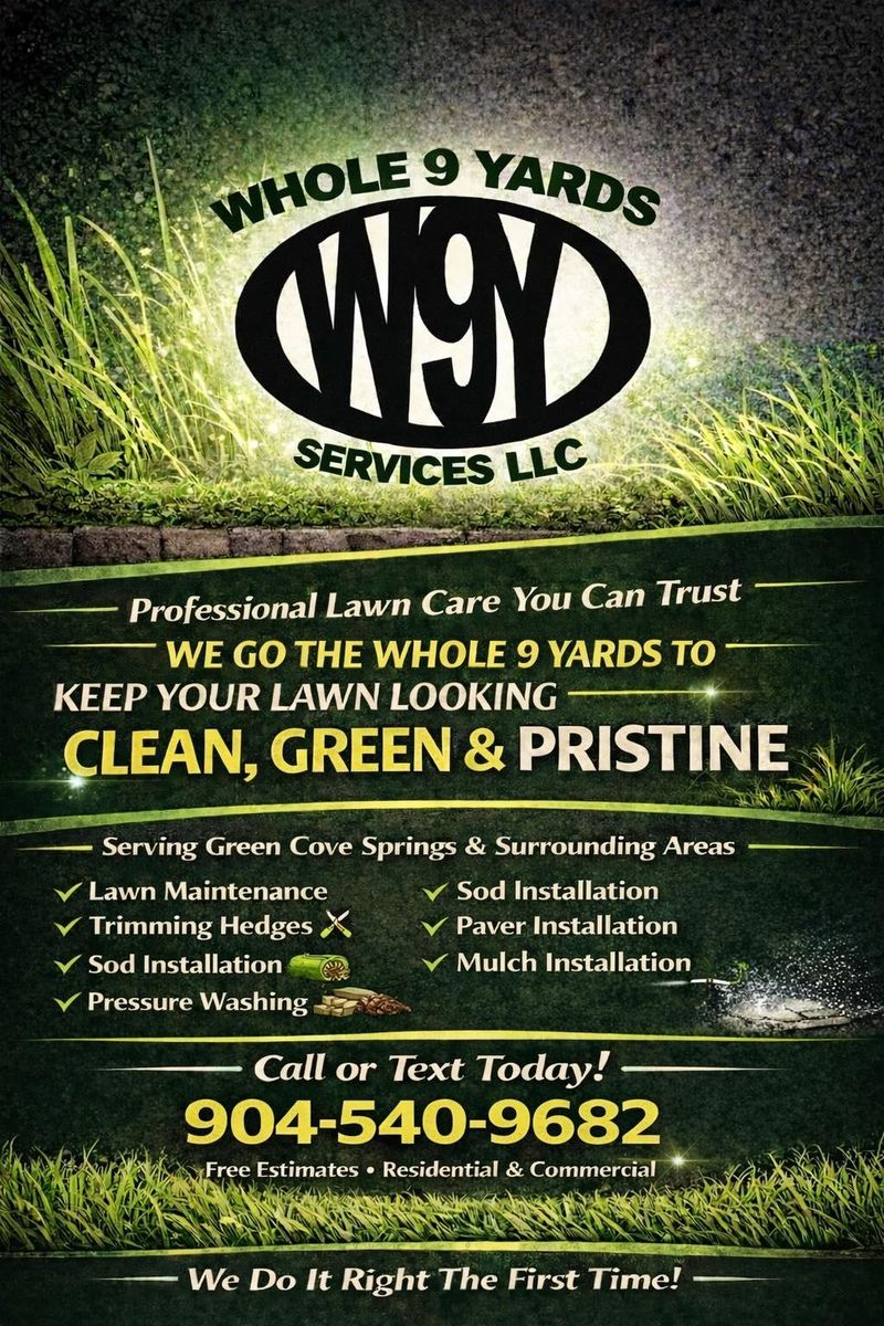 Paving for Whole 9 Yards Services LLC in Green Cove Springs, FL