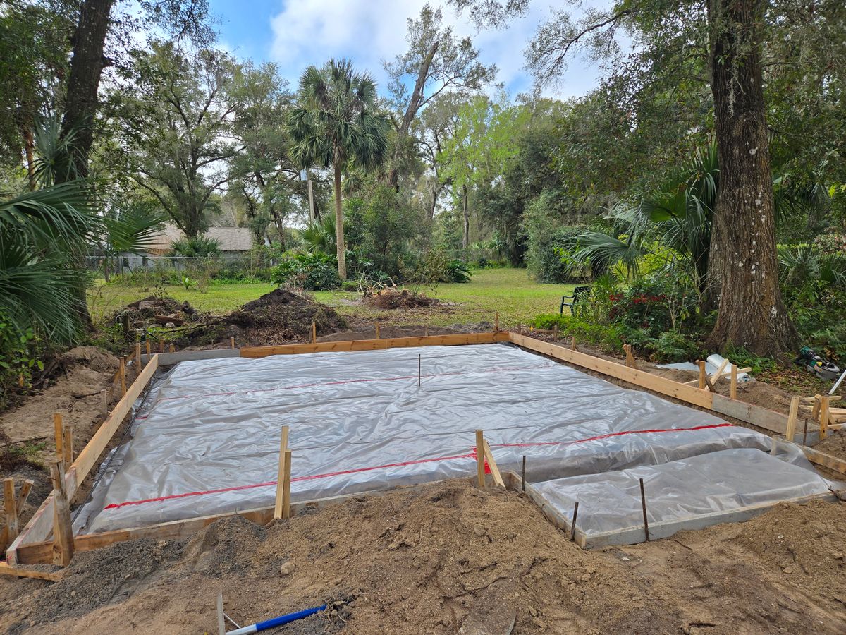 Concrete Slab Construction for Downer Site Services in Sanford, FL