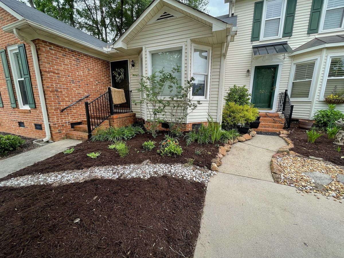 Mulch Installation for Down To Earth Tree and Landscaping in Greenville, SC