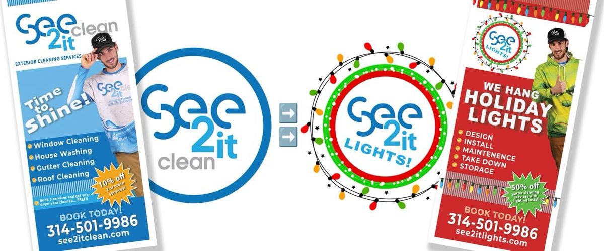 Christmas Lights for See2it Clean in St Louis, MO