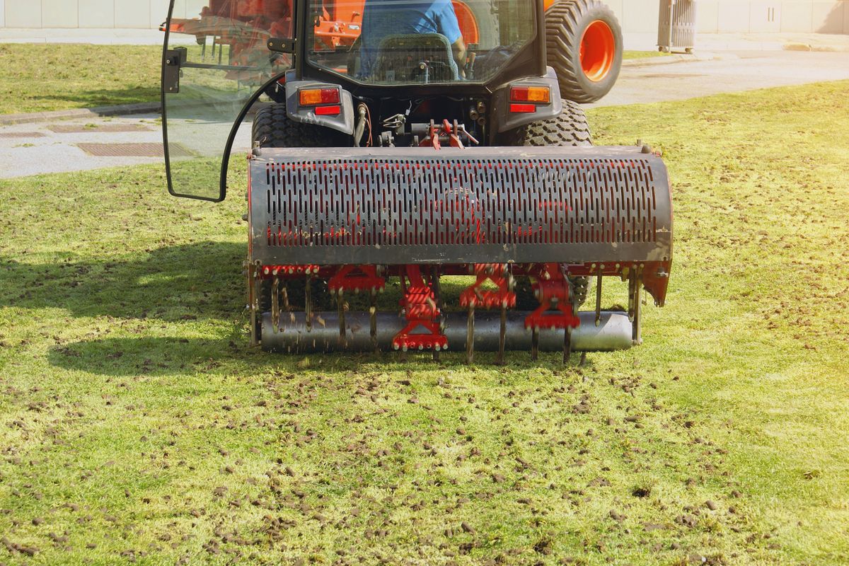 Lawn Aeration for NGL Landscape Company in Denver, CO