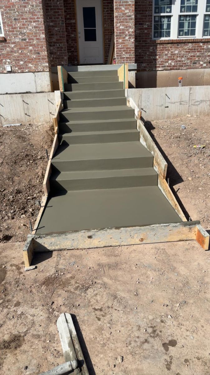 Concrete Slab Construction for Paskco LLC in Tremonton, UT