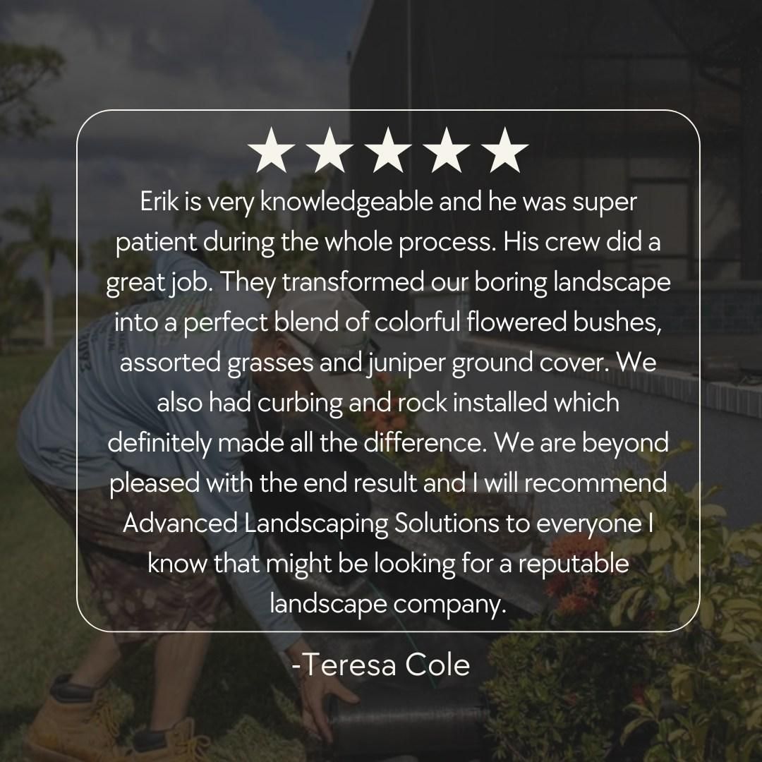 Landscape Design and Installation for Advanced Landscaping Solutions LLC in Fort Myers, FL