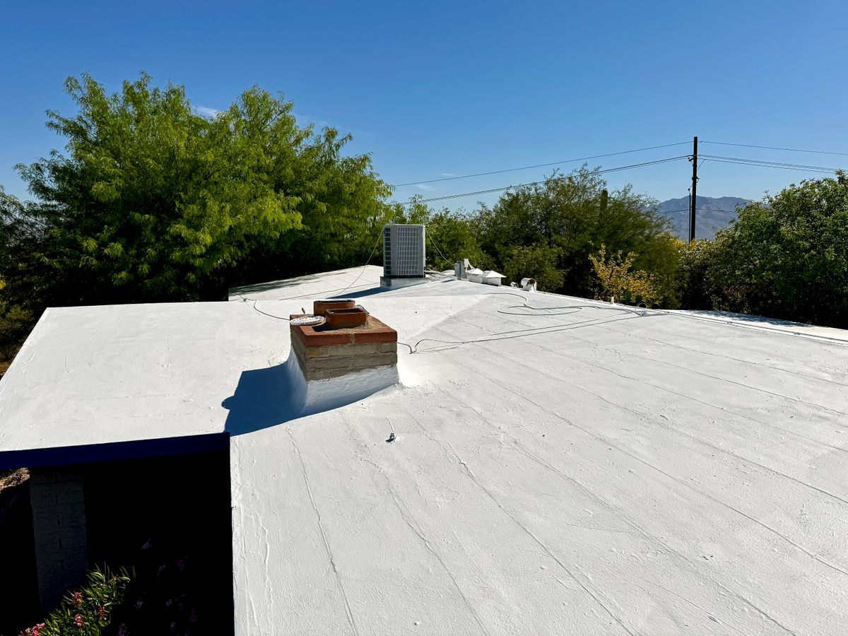 Roof Coating for Eco Form Construction in Tucson, AZ