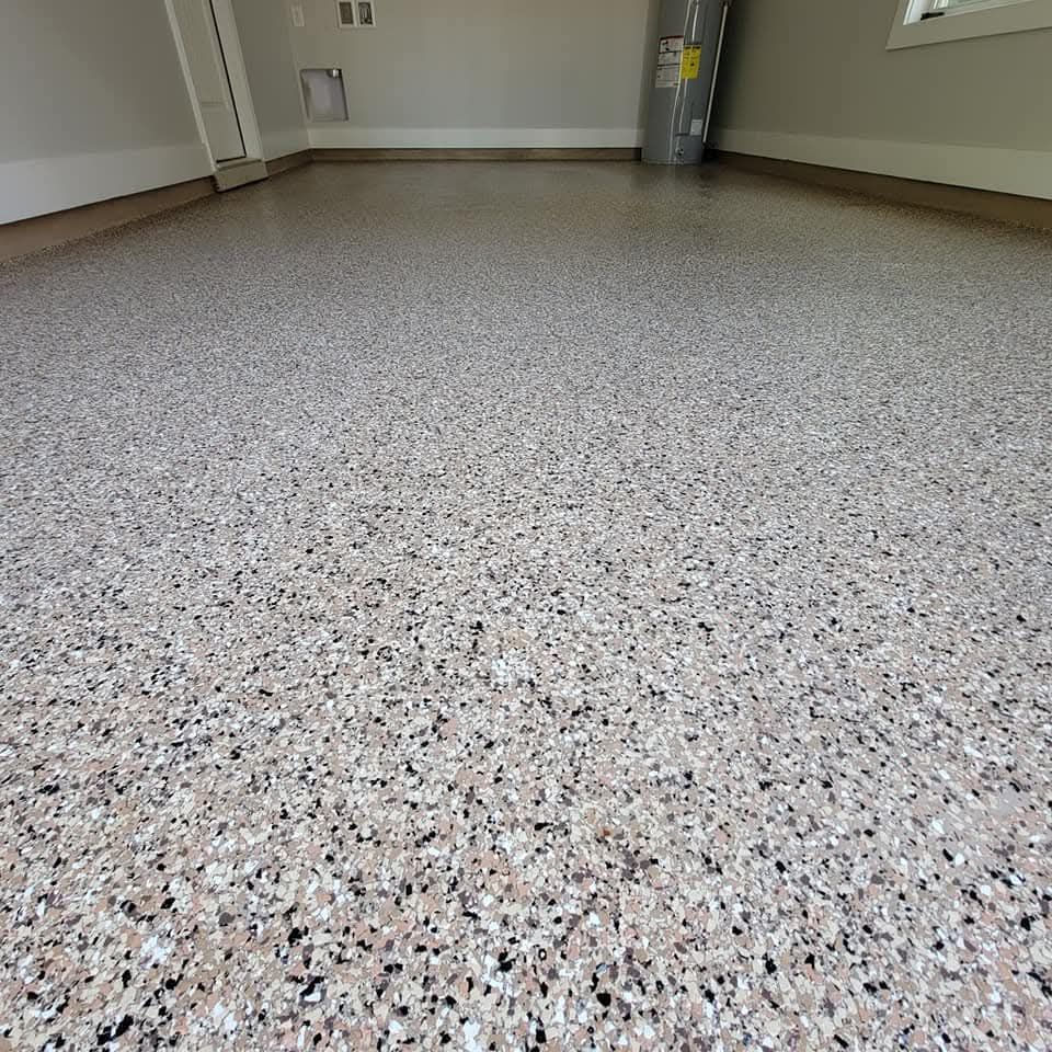 Epoxy floor for jeo painting llc in Huntsville, AL