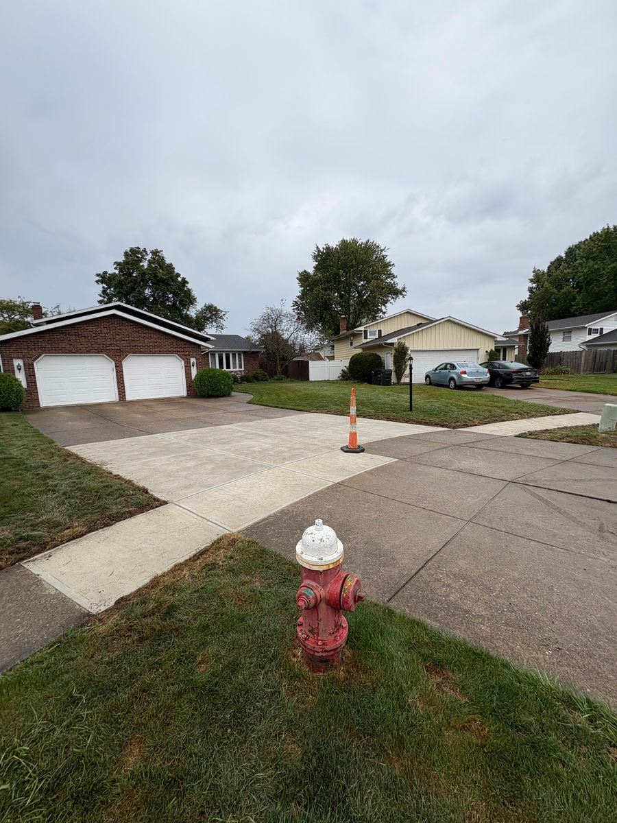 Driveway tear out and replacement for Concrete Pros, LLC in Lorain, OH