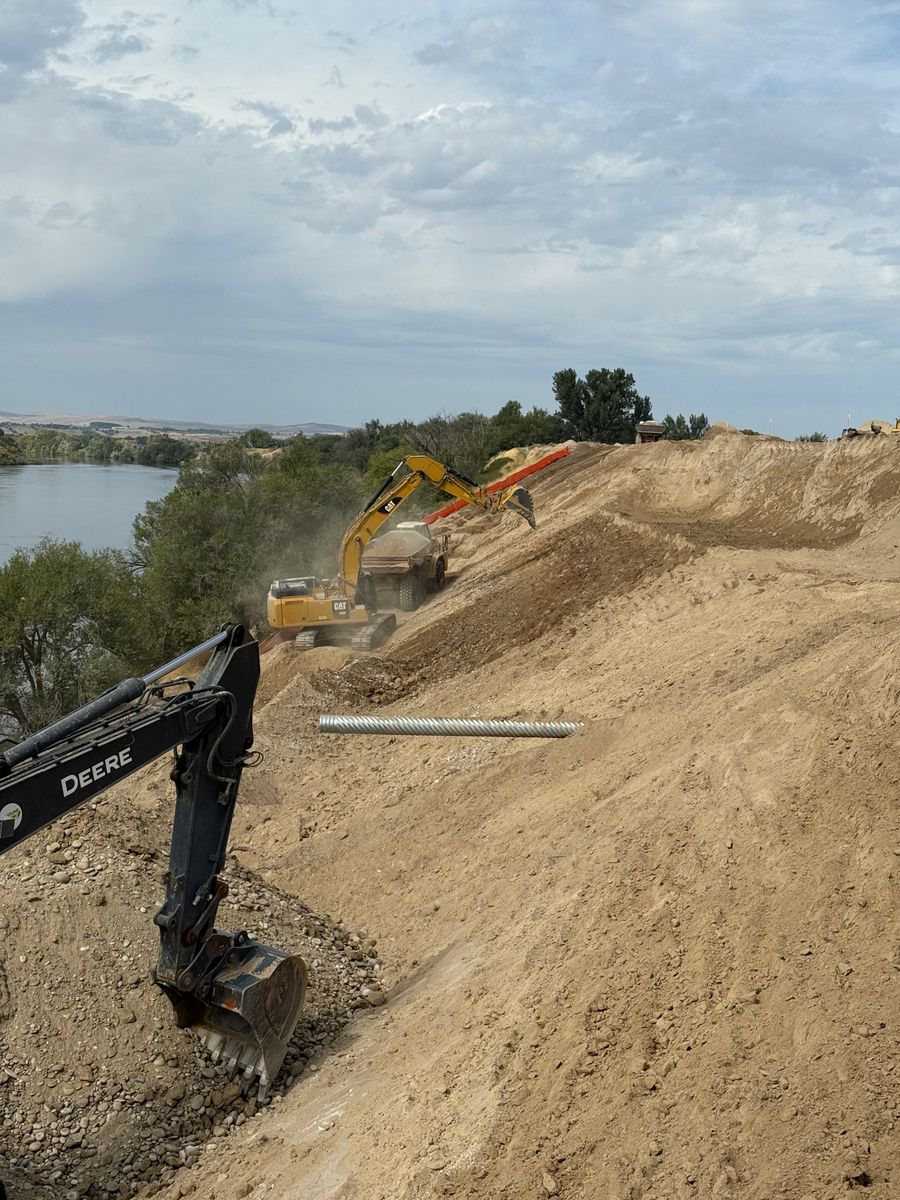 Land Grading for Steed Trucking and Excavation in Rexburg, ID