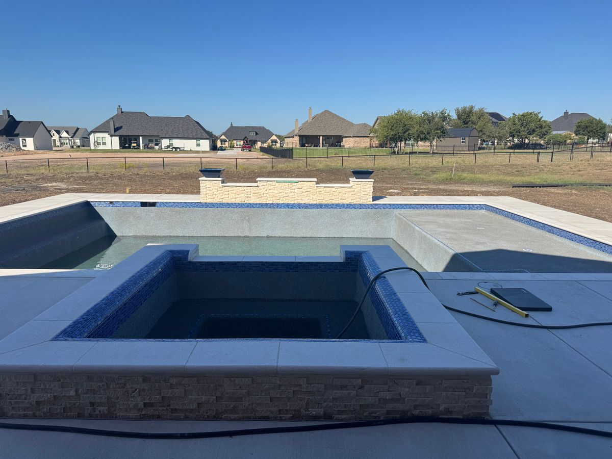 Pool Deck Paving for Black Diamond Custom Pools LLC in Azle, TX