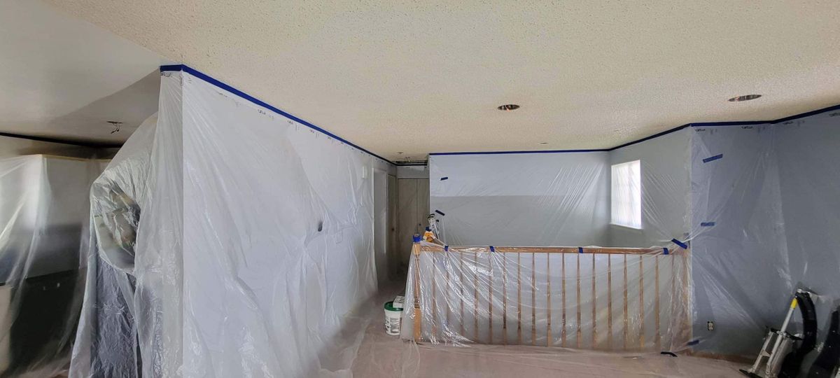 Popcorn Ceiling Removal for Y&S Painting in Asheville, NC