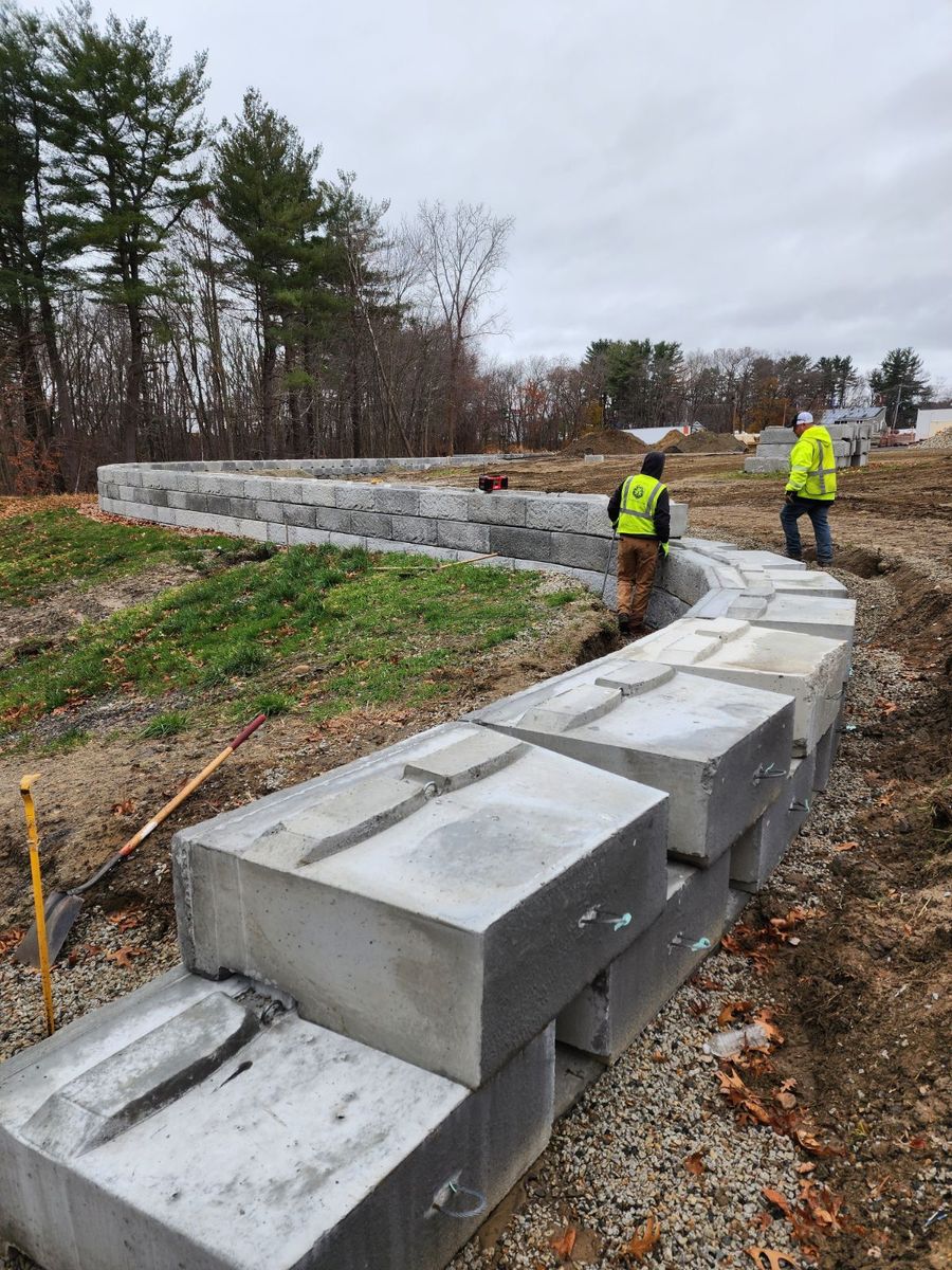 Retaining Walls for Apex Landcare in Salisbury, MA