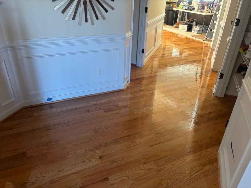 Refinishing hardwood flooring for Jason Tench Flooring LLC in Richmond, VA
