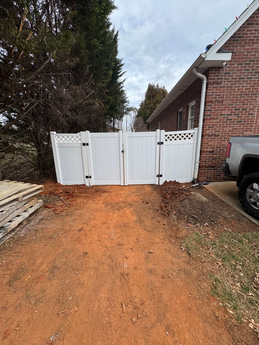 Grading for CW Lawn & Landscape in Hickory, NC