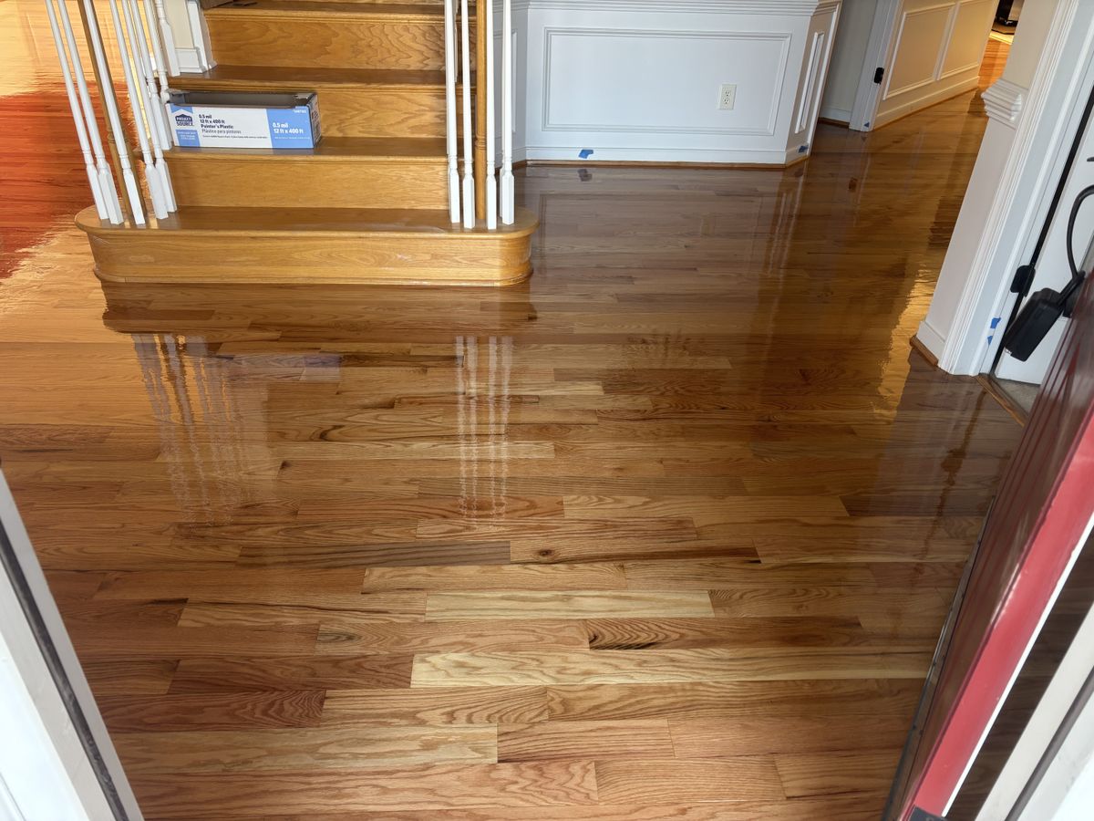 Refinishing hardwood flooring for Jason Tench Flooring LLC in Richmond, VA