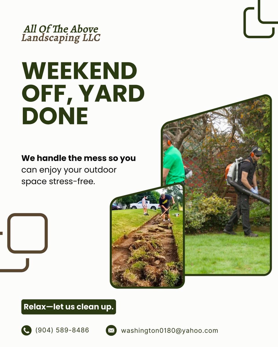 Tree Trimming & Removal for All of the Above Landscaping in Orange Park, FL