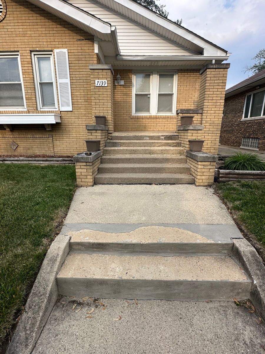 Stair Design & Installation for Fuentes Concrete Construction in Hammond, IN
