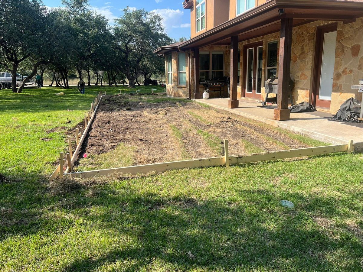 Sidewalk Installation for BMX Concrete in Bastrop, TX